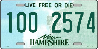 NH license plate 1002574