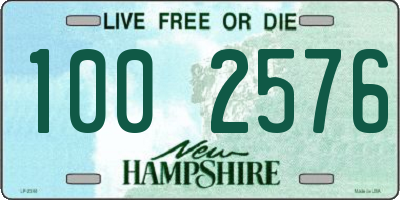 NH license plate 1002576