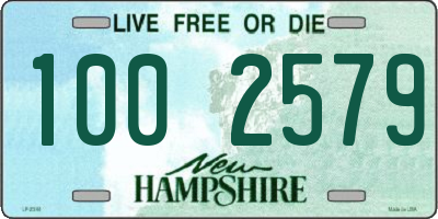 NH license plate 1002579