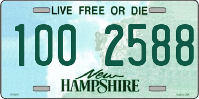 NH license plate 1002588