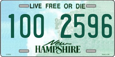 NH license plate 1002596