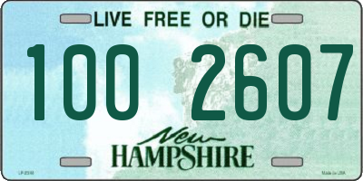 NH license plate 1002607