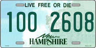 NH license plate 1002608