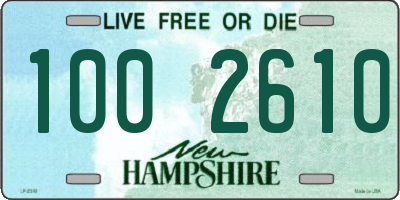 NH license plate 1002610