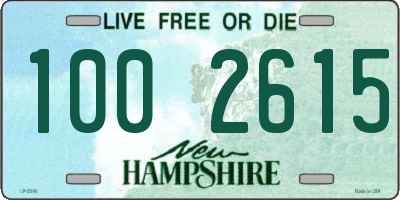 NH license plate 1002615