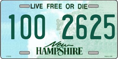 NH license plate 1002625