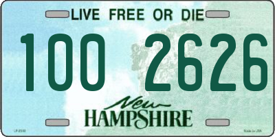NH license plate 1002626
