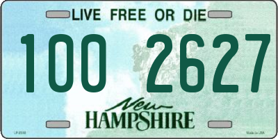 NH license plate 1002627