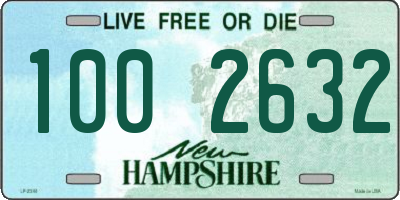 NH license plate 1002632