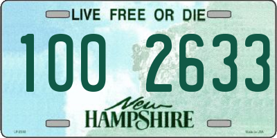 NH license plate 1002633