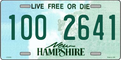 NH license plate 1002641