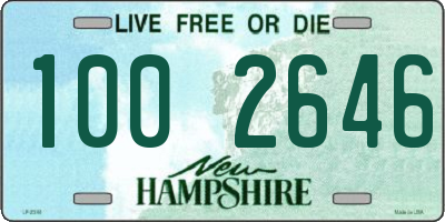NH license plate 1002646