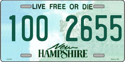 NH license plate 1002655