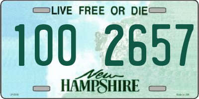 NH license plate 1002657