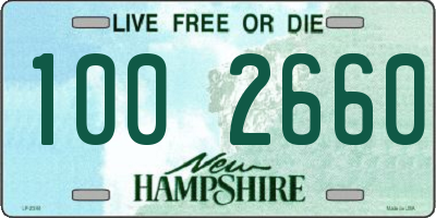 NH license plate 1002660