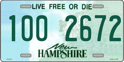 NH license plate 1002672