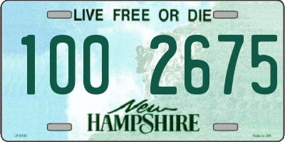 NH license plate 1002675