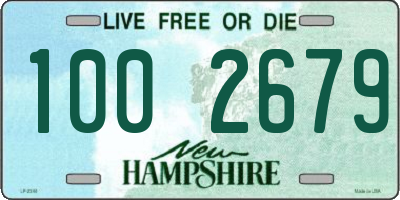 NH license plate 1002679