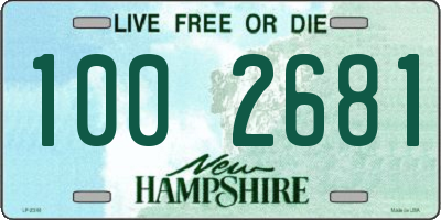 NH license plate 1002681