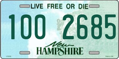 NH license plate 1002685