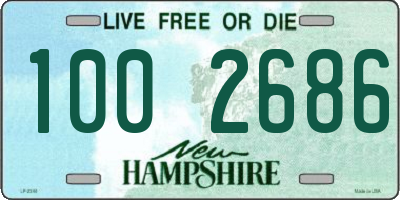 NH license plate 1002686