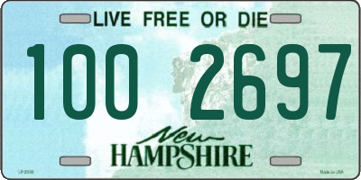 NH license plate 1002697