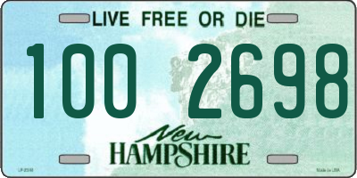 NH license plate 1002698