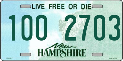 NH license plate 1002703