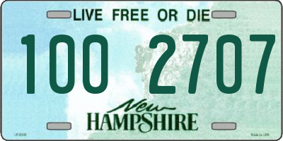 NH license plate 1002707