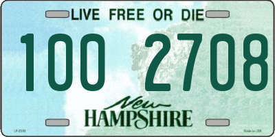 NH license plate 1002708