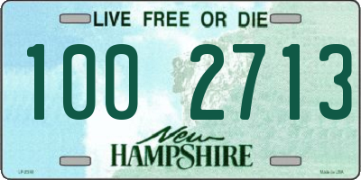 NH license plate 1002713