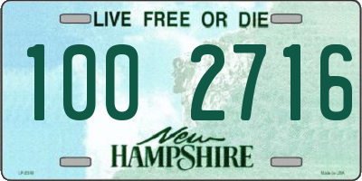 NH license plate 1002716