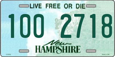 NH license plate 1002718