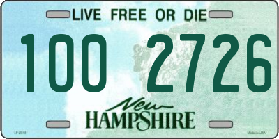 NH license plate 1002726