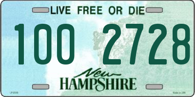 NH license plate 1002728