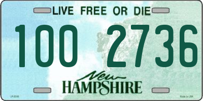 NH license plate 1002736