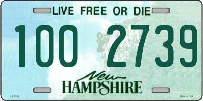 NH license plate 1002739