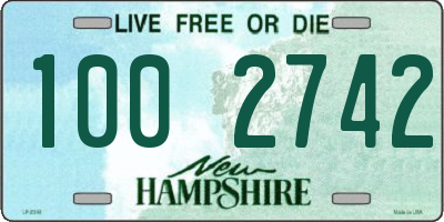 NH license plate 1002742