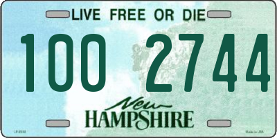 NH license plate 1002744