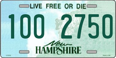 NH license plate 1002750