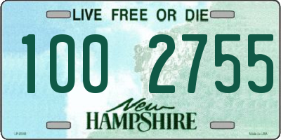 NH license plate 1002755