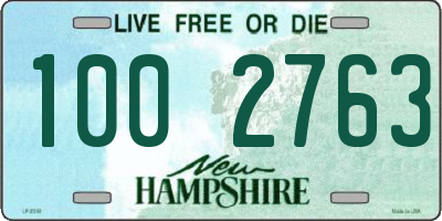 NH license plate 1002763