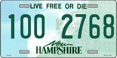 NH license plate 1002768