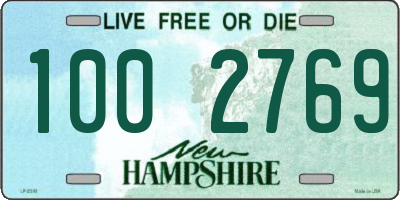 NH license plate 1002769