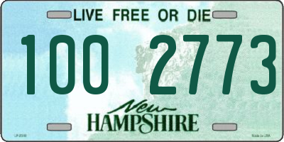 NH license plate 1002773