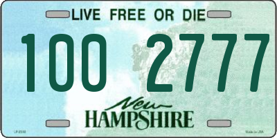 NH license plate 1002777