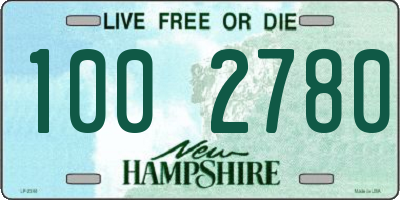 NH license plate 1002780