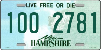 NH license plate 1002781