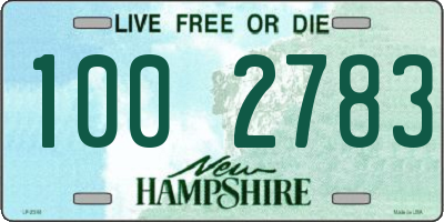 NH license plate 1002783