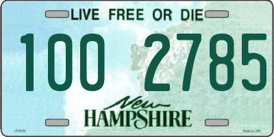 NH license plate 1002785